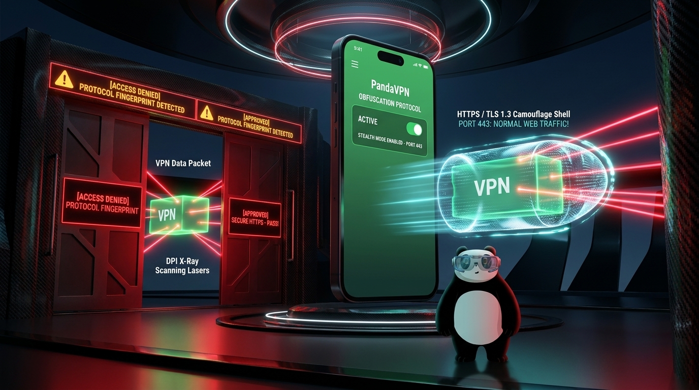 Unlocking Restricted Networks with PandaVPN Obfuscation